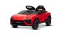 Auto elettrica per bambini Lamborghini Lanzador 12V con trazione posteriore, con licenza (posti singoli), rosso, batteria al litio, luci LED, sedile largo, telecomando 2,4 GHz, lettore MP3 con ingresso USB/AUX e connessione Bluetooth