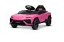 Auto elettrica per bambini Lamborghini Lanzador 12V con trazione posteriore, con licenza (posti singoli), roze, batteria al litio, luci LED, sedile largo, telecomando 2,4 GHz, lettore MP3 con ingresso USB/AUX e connessione Bluetooth