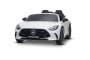 Auto elettrica per bambini Mercedes GT63 AMG 24V con trazione 4x4, bianca, due posti, sedile del conducente regolabile, ruote morbide in EVA, telecomando 2,4 GHz, USB/Bluetooth, motori 200W, sospensioni, batteria al litio, luci LED, licenza ORIGINALE.