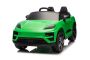 Auto elettrica per bambini Porsche Macan 12V con licenza, a trazione posteriore (posto singolo), verde, batteria al litio, sedile largo, assi con sospensioni, telecomando 2,4 GHz, lettore MP3 con ingresso USB/AUX, luci LED