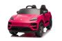 Auto elettrica per bambini Porsche Macan 12V con licenza, a trazione posteriore (posto singolo), rose, batteria al litio, sedile largo, assi con sospensioni, telecomando 2,4 GHz, lettore MP3 con ingresso USB/AUX, luci LED