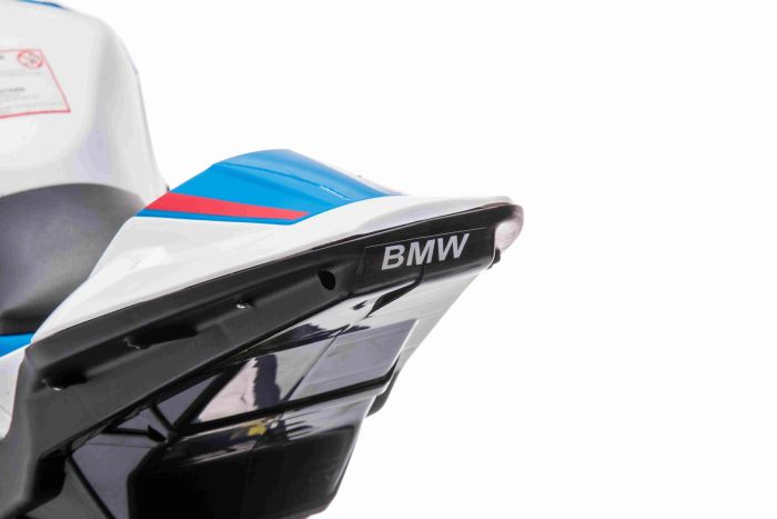 Moto Elettrica BMW HP4 Race 12V Per Bambini – 3 Ruote, Luci, Suoni, MP3 – Blu, Licenza Ufficiale