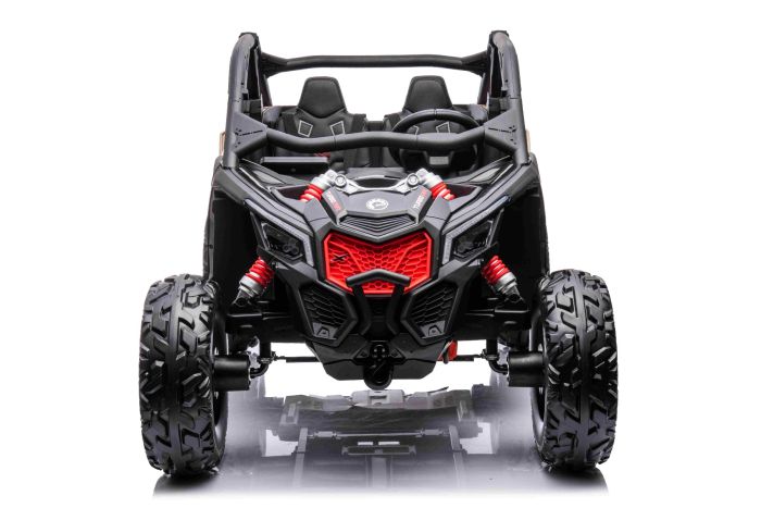 Macchinina Elettrica Biposto Can-Am Maverick 12V – Verde, Con Telecomando 2.4G, Batteria 10Ah, Luci LED, Lettore MP3, Per Bambini 3-7 Anni - 3