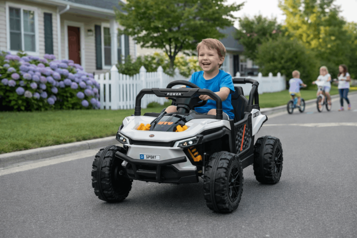 Lettore musicale per auto elettrica per bambini, 12 V