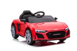 Audi R8 Spyder Macchina Elettrica per Bambini Nuovo tipo, rosso, originale licenza, alimentato a batteria, porte apribili, sedile in plastica, 2x motore da 25 W, batteria da 12 V, telecomando da 2,4 Ghz, avvio regolare, lettore MP3