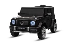 Macchinina Elettrica Mercedes G Nuova, Nera, Originale con Licenza, Alimentata a Batteria, Porte Apribili, Singolo Sedile, 2 Motori, Batteria al Litio, Telecomando 2.4 GHz, Sospensione Posteriore, Partenza Morbida