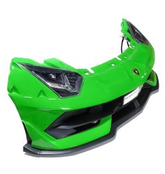 Paraurti anteriore con fari inclusi - Lamborghini Aventador Biposto verniciato Verde