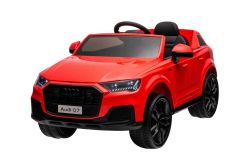 Electric Ride-on car Audi Q7 red, Single seater, Independent suspension, 12V battery, Remote control, 2 x 35W engine, LED lights, MP3 Player with USB/AUX input, Licensed