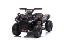 QUAD MINI elettrico 6V, Nero, Lettore MP3 con ingresso USB/AUX, Motore 1 X 25W, Batteria 6V/4Ah, Fari funzionali