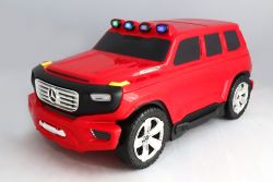 I bambini trascinano con sé i bagagli Mercedes-Benz Ener-G-Force con licenza - Borsa da viaggio piccola rossa