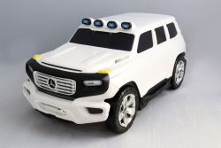 I bambini trascinano con sé i bagagli Mercedes-Benz Ener-G-Force con licenza - Borsa da viaggio piccola bianca