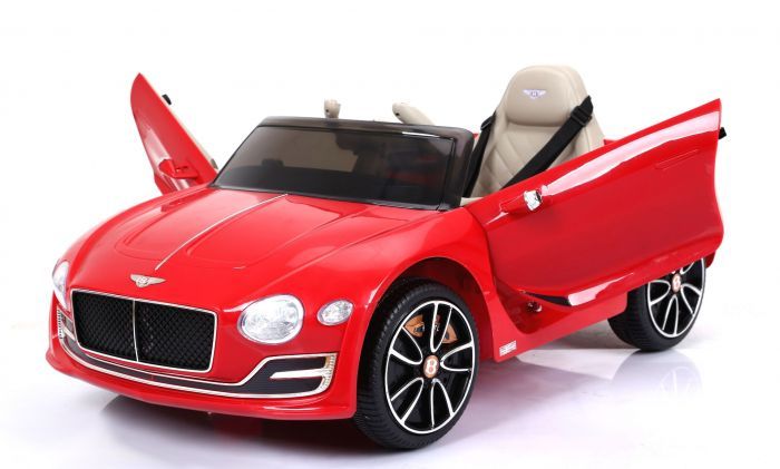 Bentley Exp12 Macchina Elettrica Per Bambini Rosso Laccato Originale Licenza Batteria Porte Di Apertura Sedile In Pelle 2x Motore Batteria Da 12 V Telecomando Da 2 4 Ghz Ruote In Eva Morbide Avvio Liscio