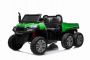 trattore elettrico per bambini 24V RIDER 6X6 Farm con 4 ruote motrici 4X 100W, batteria 24V7Ah, ruote EVA, assi di sospensione, telecomando da 2,4 GHz, due posti, lettore MP3 con ingresso USB / SD, Bluetooth
