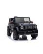 Auto elettrica per bambini Mercedes G Nuovo, nero, con licenza originale, alimentazione a batteria, portiere apribili, sedile singolo, 2x motore, batteria da 12 V, telecomando da 2,4 Ghz, sospensione posteriore, avvio regolare