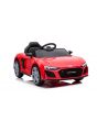 Audi R8 Spyder Macchina Elettrica per Bambini Nuovo tipo, rosso, originale licenza, alimentato a batteria, porte apribili, sedile in plastica, 2x motore da 25 W, batteria da 12 V, telecomando da 2,4 Ghz, avvio regolare, lettore MP3