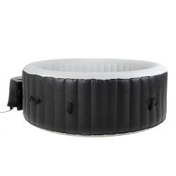 BeneoSpa NEW Portable Bubble Spa gonfiabile, vasca idromassaggio, Jacuzzi, nero-bianco