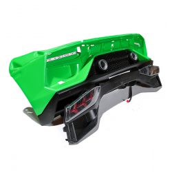 Paraurti posteriore con luci posteriori incluse - Lamborghini Aventador Biposto verniciata verde