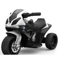 BMW S 1000 RR Triciclo, motociclo a batteria, 3 ruote, con licenza, 1x motore, batteria 6V, Nero