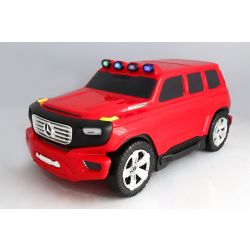 I bambini trascinano con sé i bagagli Mercedes-Benz Ener-G-Force con licenza - Borsa da viaggio piccola rossa