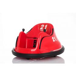Uomo a bordo elettrico RIRIDRIVE 12V rosso, adatto per uso interno ed esterno, Telecomando 2,4 Ghz, Illuminazione LED, Comando Joystick, Motore 2 X 15W