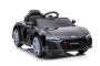 Audi R8 Spyder Macchina Elettrica per Bambini Nuovo tipo, nero, originale licenza, alimentato a batteria, porte apribili, sedile in plastica, 2x motore da 25 W, batteria da 12 V, telecomando da 2,4 Ghz, avvio regolare, lettore MP3