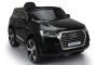 Auto elettrica per bambini Audi Q7 Quattro New, Nero, Nero, Originale con licenza, Alimentazione a batteria, Porte apribili, Sedile singolo, Motore 2x, Batteria 12 V, Telecomando 2,4 Ghz, Ruote morbide in EVA, Avviamento senza intoppi