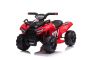 QUAD MINI elettrico 6V, Rosso, Lettore MP3 con ingresso USB/AUX, Motore 1 X 25W, Batteria 6V/4Ah, Fari Funzionali