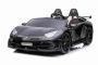 Lamborghini Aventador Macchina Elettrica per Bambini 12V per due utenti, Nero, Porte ad apertura verticale, Motore 2 x 12V, Batteria 12V, Telecomando da 2,4 Ghz, Ruote in EVA morbide, Sospensioni, Avvio graduale, Lettore MP3 con USB, Licenza originale