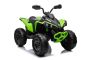 Quad elettrico Ride-on Can-am Renegade, verde, monoposto, sospensioni anteriori e posteriori, luci a LED, batteria da 12 V, motori 2 x 35 W, ruote EVA morbide, lettore MP3 con ingresso USB/AUX, con licenza