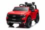 Macchina elettrica per bambini FORD Ranger  12V, rosso, sedile in pelle, telecomando 2,4 GHz, ingresso Bluetooth/USB, sospensione, batteria 12V, ruote in plastica, 2 motori da 30 W, licenza ORIGINALE