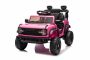 Auto elettrica a pedali Ford Bronco con trazione posteriore, con licenza (a sedile singolo), rosa, batteria al litio, alta altezza da terra, sedile largo, sospensione dell'assale posteriore, telecomando 2.4 GHz, lettore MP3 con ingresso USB, luci LED.