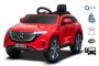 Mercedes-Benz EQC Macchina Elettrica per Bambini, rosso, con licenza originale, sedile in similpelle, porte apribili, motore 2x 35 W, batteria 12V / 7Ah, telecomando da 2,4 Ghz, ruote in EVA morbide, sospensioni, avvio graduale, luci a LED