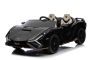 Macchina elettrica per bambini Lamborghini Sian 4X4, nera, 12V, telecomando 2,4 GHz, ingresso USB/AUX, Bluetooth, sospensioni, porte ad apertura verticale, ruote morbide in EVA, luci LED, licenza ORIGINALE