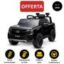 Auto elettrica per bambini Wrangler JEEP, nero, Sedile doppio in similpelle, radio con ingresso Bluetooth e USB, unità 4x4, Batteria al litio, ruote EVA, assi di sospensione, telecomando da 2,4 GHz, con licenza