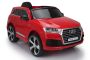 Auto elettrica per bambini Audi Q7 Quattro New, Rosso, Originale con licenza, Alimentazione a batteria, Porte apribili, Sedile singolo, Motore 2x, Batteria 12 V, Telecomando 2,4 Ghz, Ruote morbide in EVA, Avviamento senza intoppi